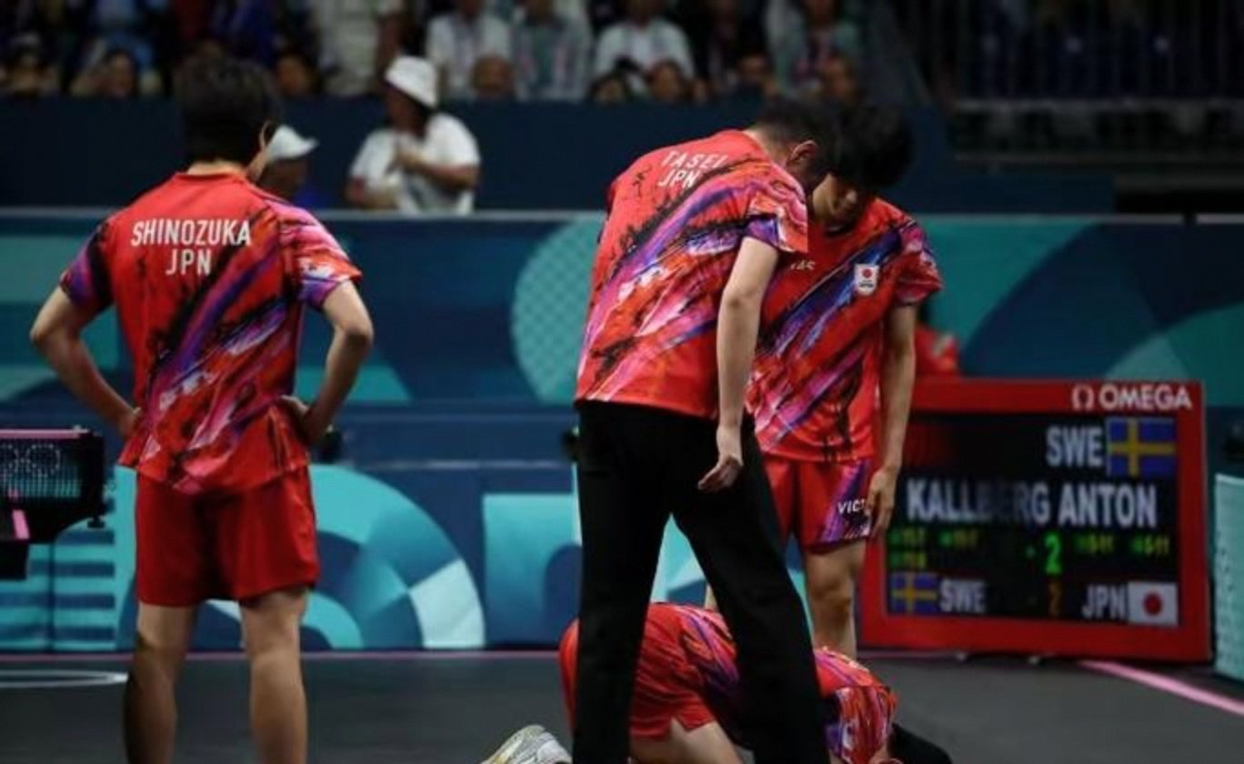 法国队横扫英格兰队,张本智和扛起全队 法国队横扫英格兰队,张本智和扛起全队